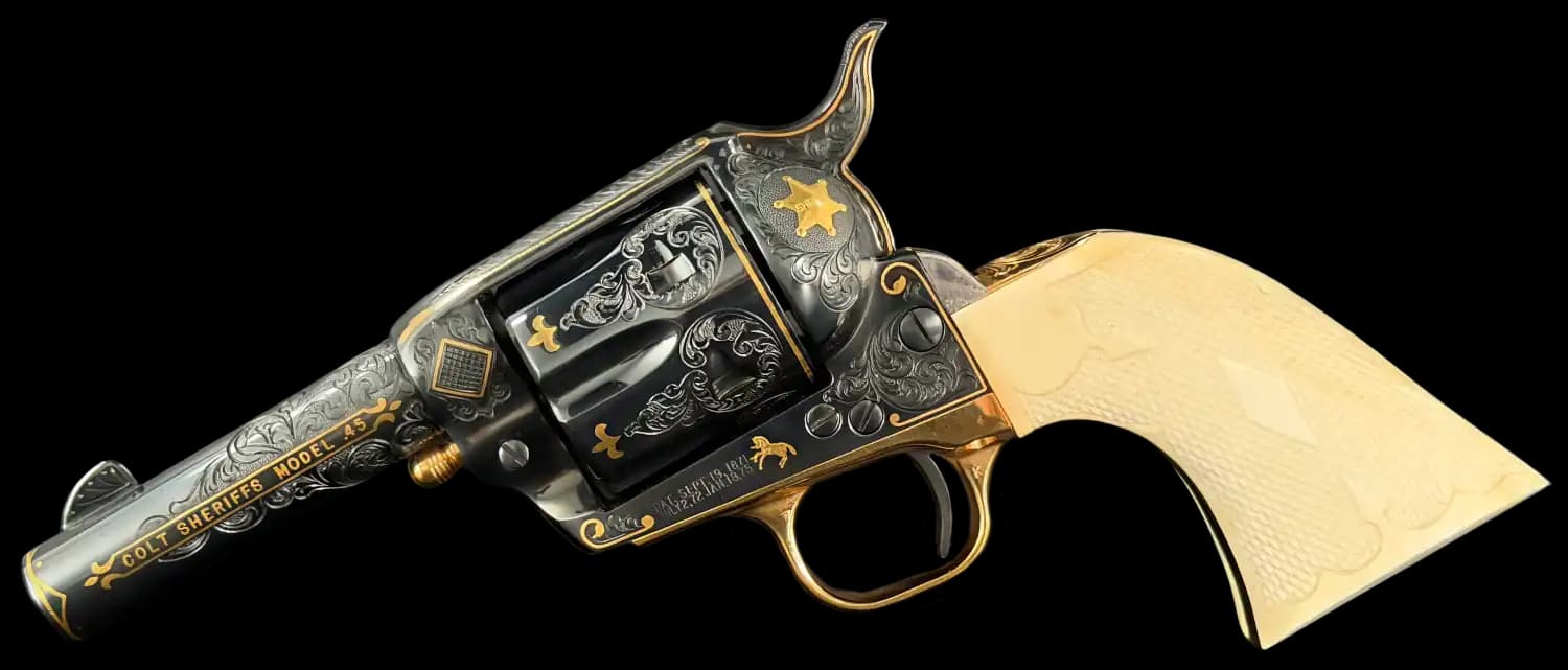 Colt Bryson J. Gwinnell Master Factory Engraved - Colt Sheriff's SAA 1 of 35 .45 Colt Single Action (SAO)